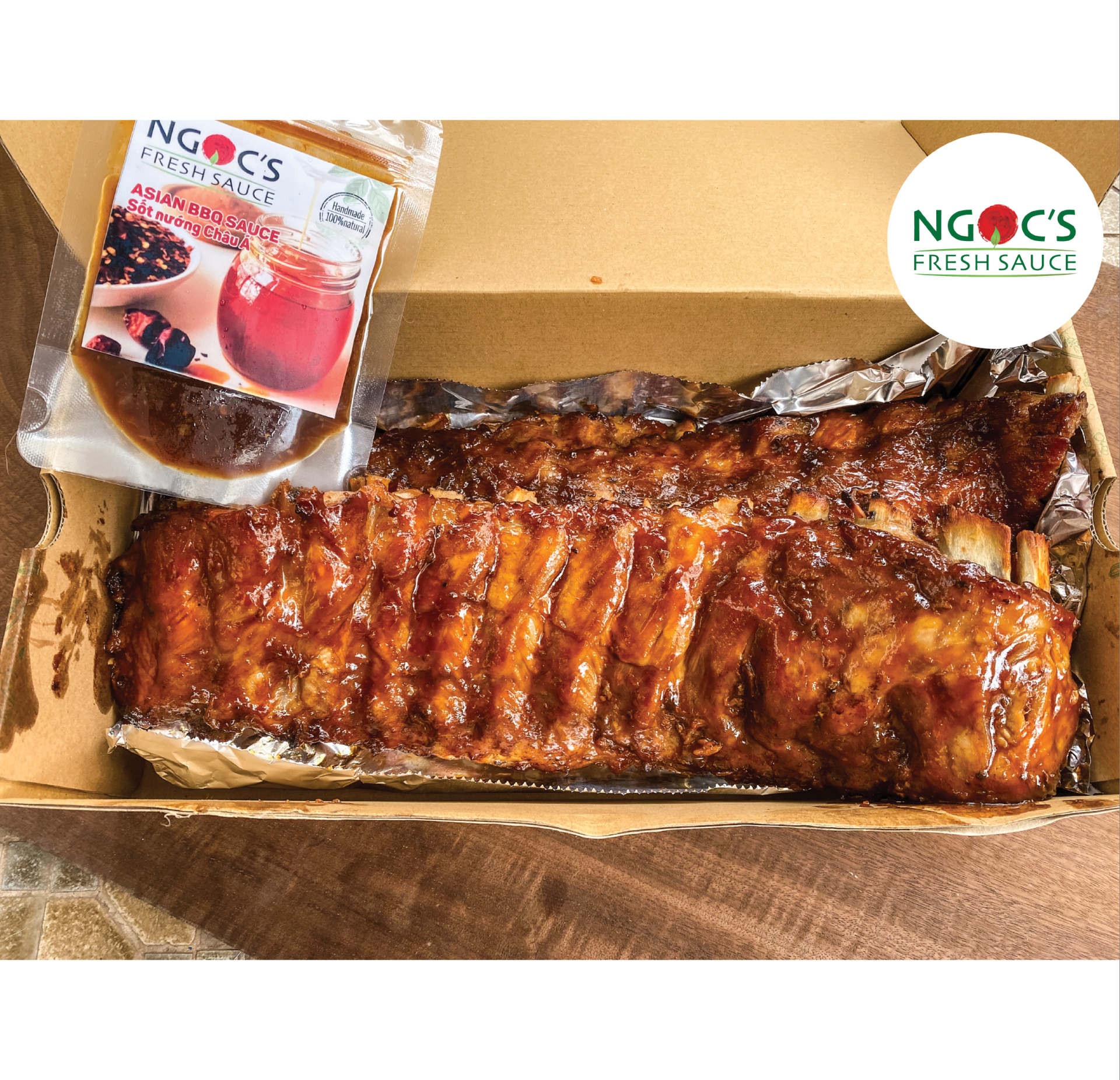 Sườn nướng xốt BBQ Châu Á 1.5kg